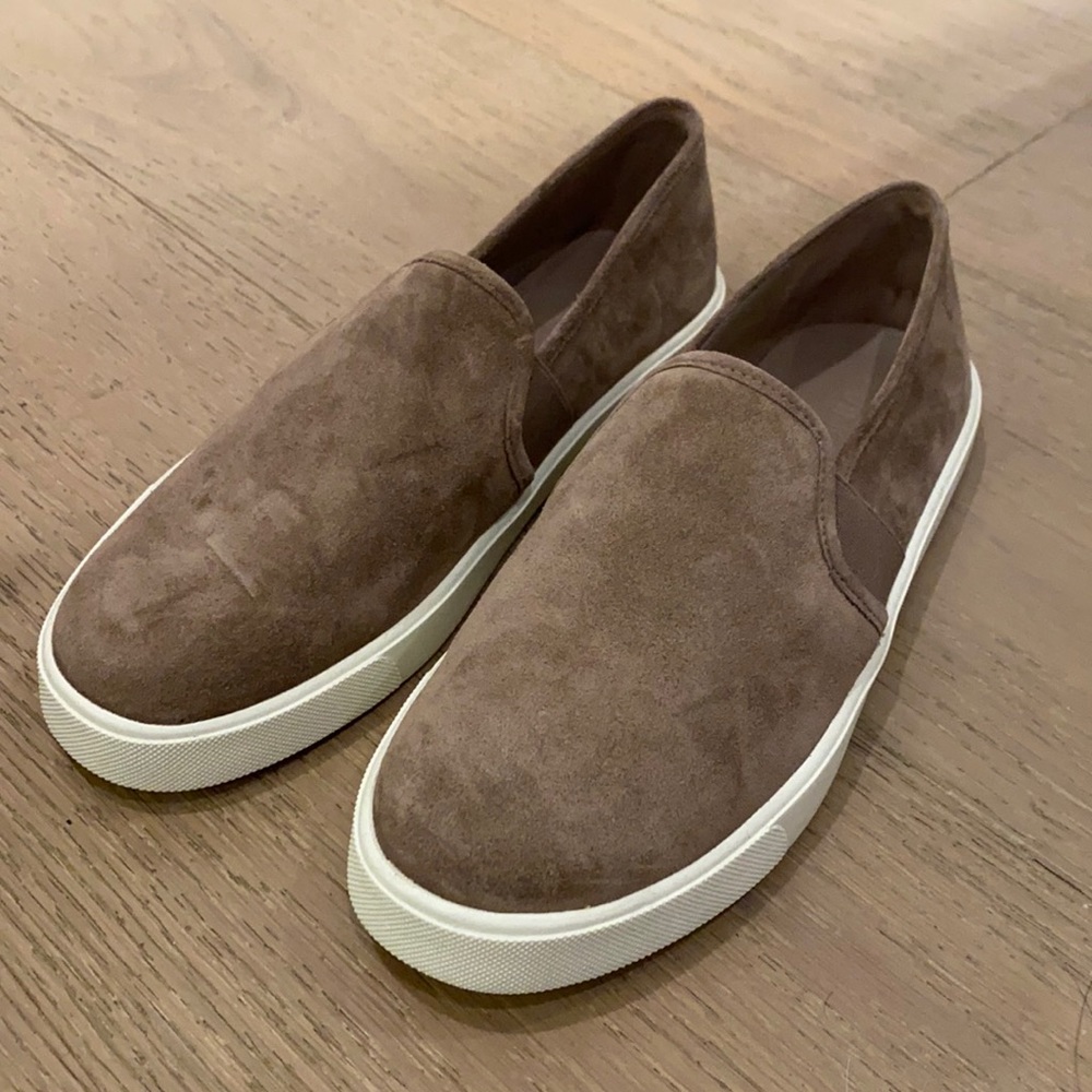 NWT Vince taupe slip-ons